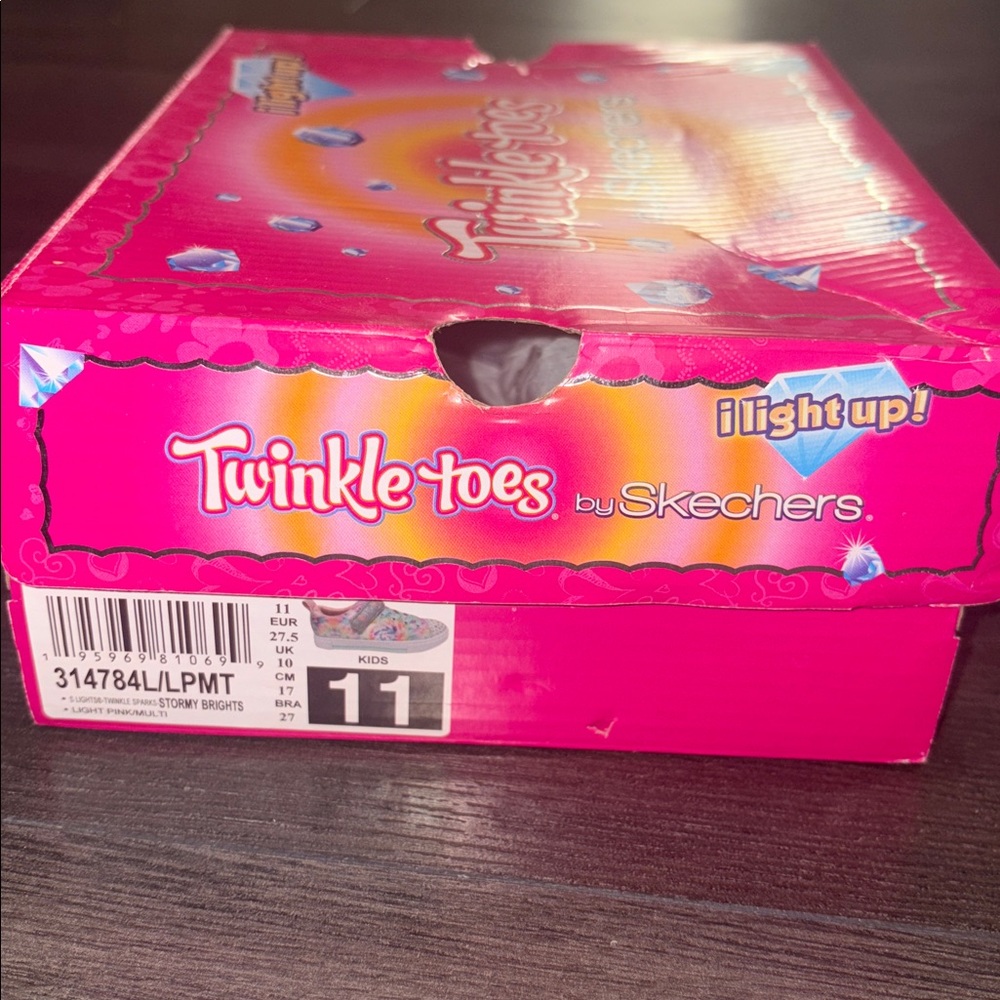 NEW Skechers Twinkle Toes Spark Stormy Brights Slip on Light up Sneakers Size 11 - Picture 14 of 14